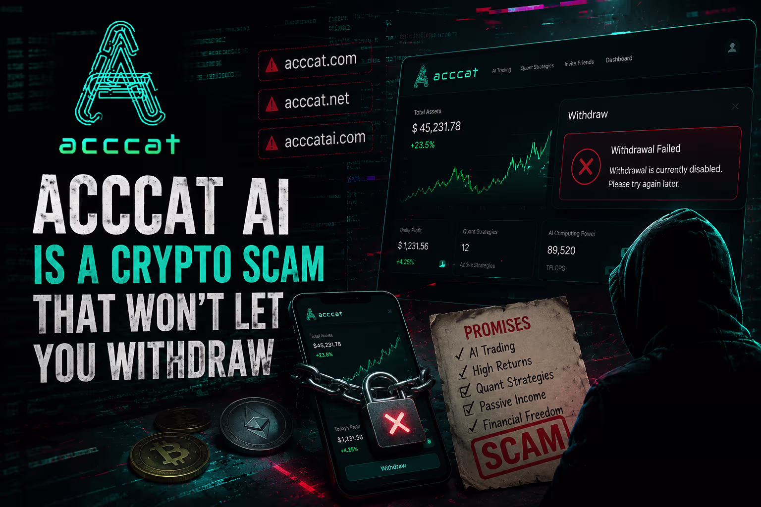 Acccat AI crypto scam investigation by AlertoScan