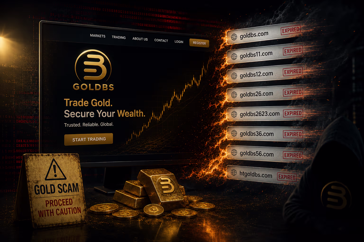 GoldBS Exchange gold scam investigation by AlertoScan